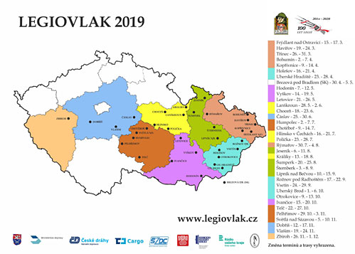 Legiovlak nově v Králíkách od 13. do 18. 8.2019